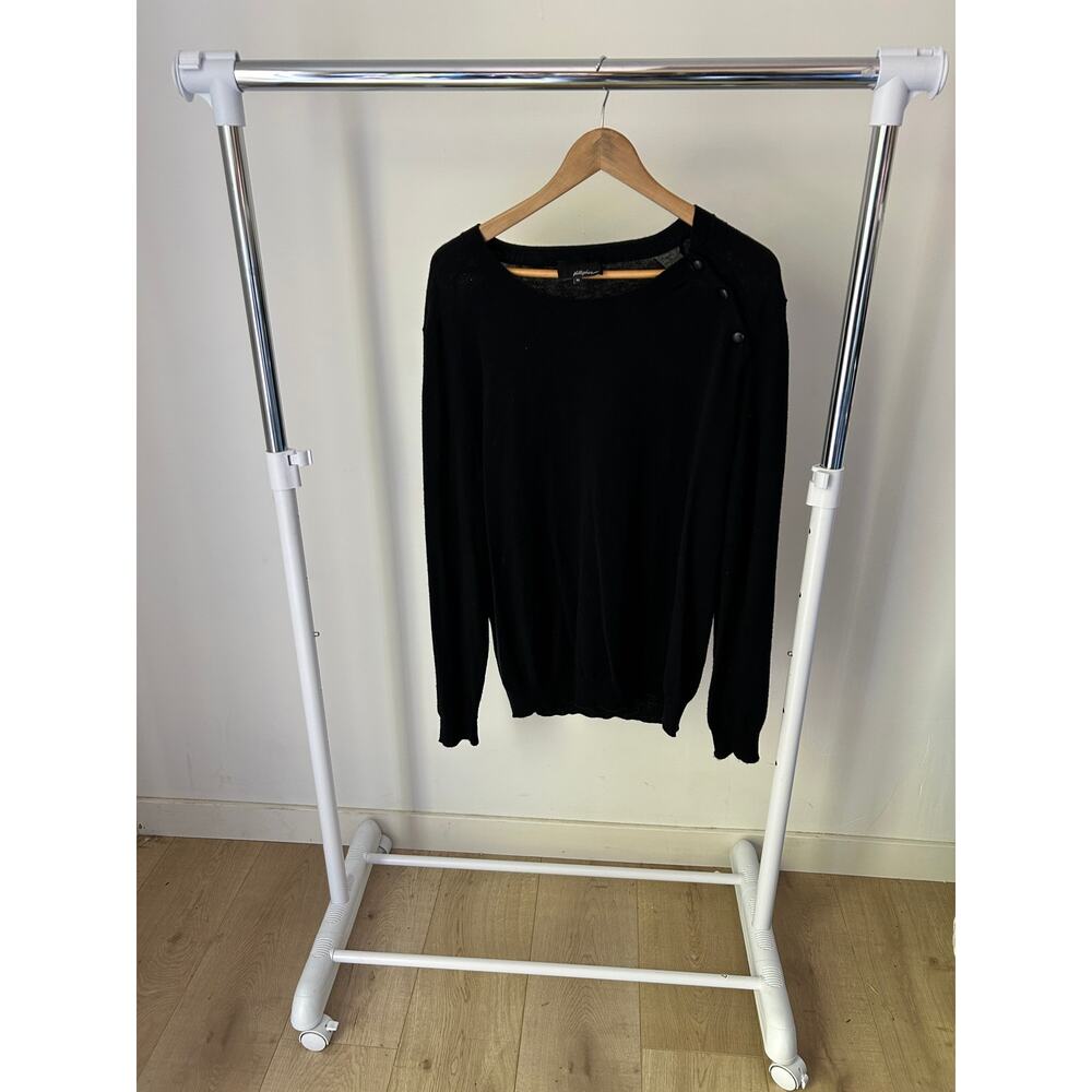 3.1 Phillip Lim 100% Merino Wool Black Pullover Sweatshirt Size XL
